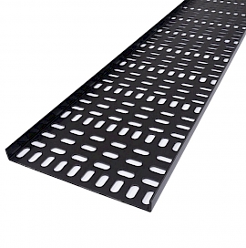 Pair of 15U PVC rack cable tray 180mm wide Preview image