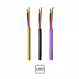 Speaker Cable 12AWG 2 Core LSZH/CPR rated cable Black drum 152.5m Preview image