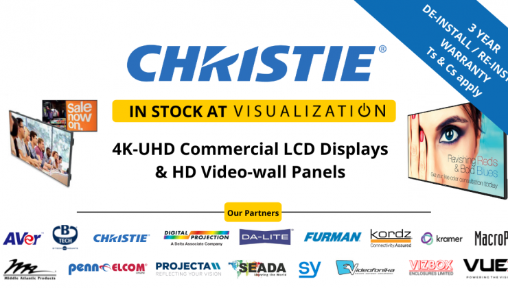 Image of Christie 4K-UHD LCD Displays & HD-Video Wall Panels in stock and ready to ship!