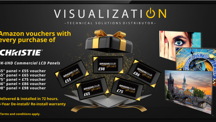 Image of Access Amazon Vouchers with our LCD Panel promotion giveaway